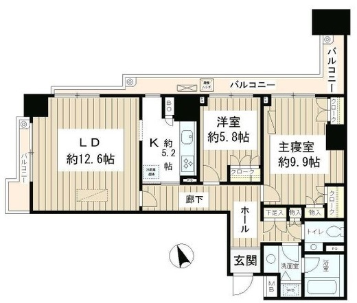 アクアシティ芝浦 1211 間取り図