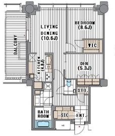 麻布台ヒルズガーデンプラザレジデンス 6階 間取り図
