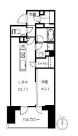 プラウド新宿牛込柳町 3階 間取り図