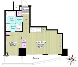 シティタワー新宿新都心 6階 間取り図