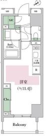 オープンレジデンシア池尻大橋 7階 間取り図