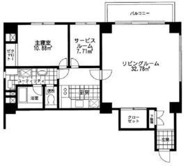 イトーピア三番町マンション 4階 間取り図