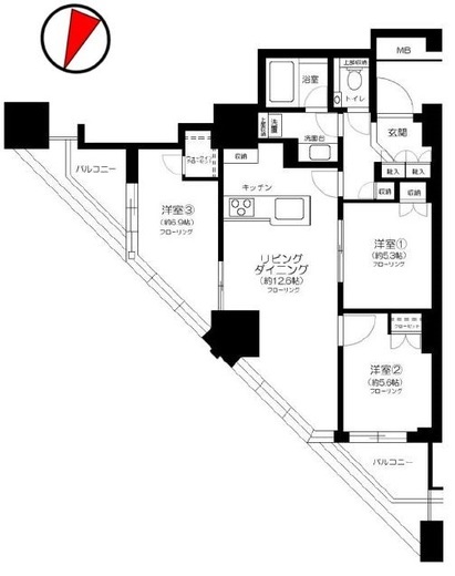 富久クロスコンフォートタワー(Tomihisa Cross)  10階 間取り図