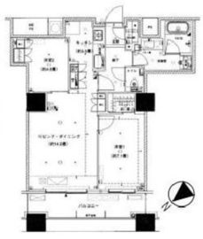 ザ・パークハウス西新宿タワー60 56階 間取り図