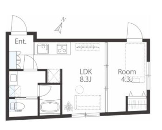 用賀レーベル 301 間取り図
