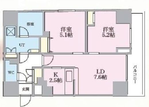 プレール・ドゥーク南千住 1003 間取り図