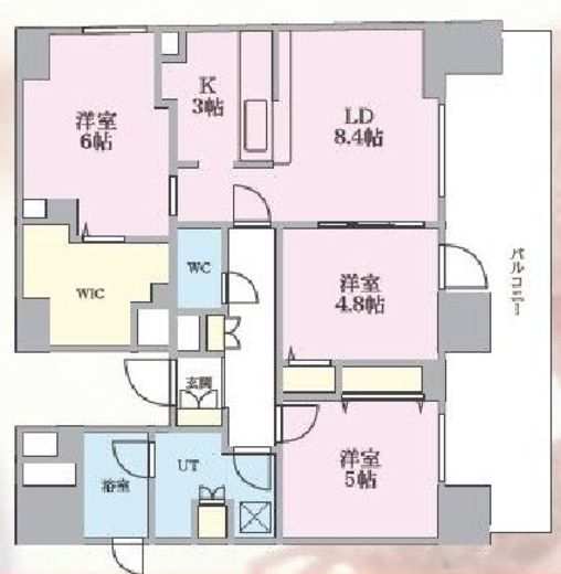 プレール・ドゥーク南千住 1503 間取り図