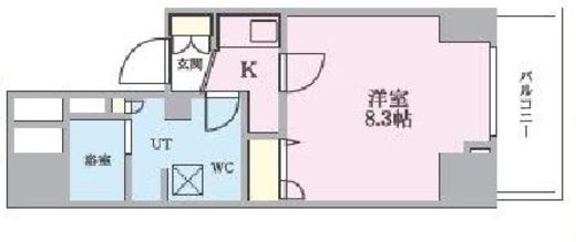 プレール・ドゥーク南千住 504 間取り図