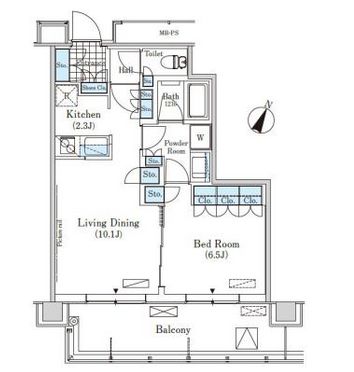 メルクマール京王笹塚レジデンス 1612 間取り図