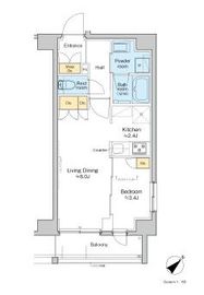 プラウドフラット墨田曳舟ディアージュ 409 間取り図