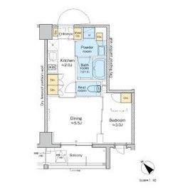プラウドフラット墨田曳舟ディアージュ 405 間取り図