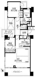 プラウド赤坂 6階 間取り図