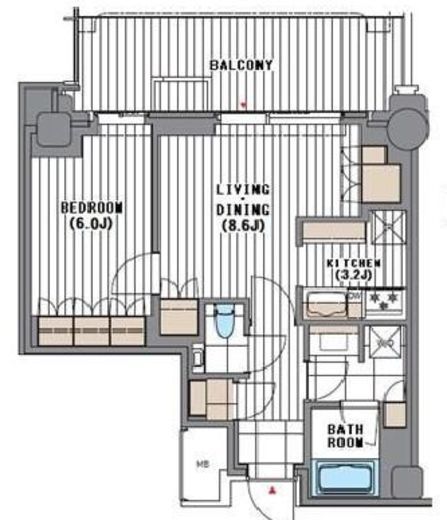 麻布台ヒルズガーデンプラザレジデンス 6階 間取り図
