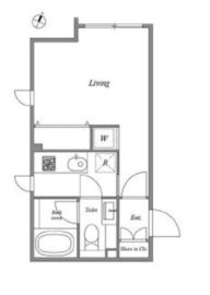 アレーロ下目黒 201 間取り図
