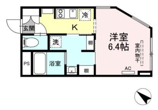 グランテージ西小山 302 間取り図