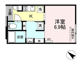 グランテージ西小山 101 間取り図