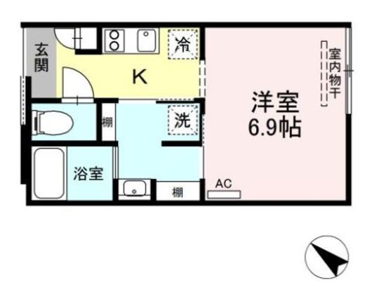 グランテージ西小山 201 間取り図