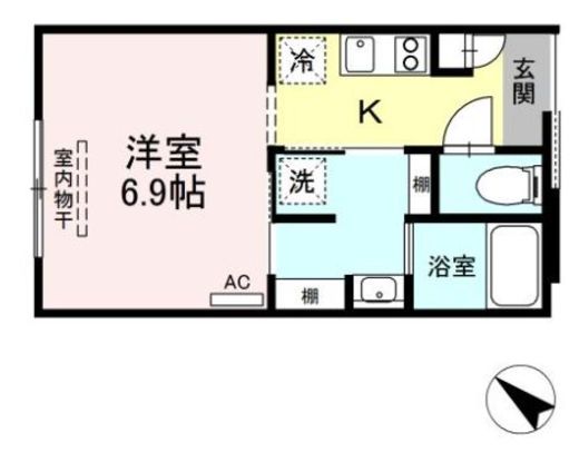 グランテージ西小山 104 間取り図