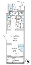 パークアクシス北千束MOCXION 209 間取り図