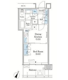 メルクマール京王笹塚レジデンス 1610 間取り図