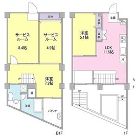 元住吉アートフラッツ 105 間取り図