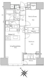 パークホームズ渋谷松濤 3階 間取り図