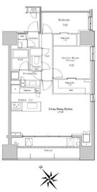 パークホームズ渋谷松濤 3階 間取り図