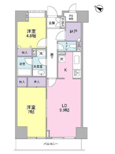 グランドメゾン三軒茶屋 3階 間取り図