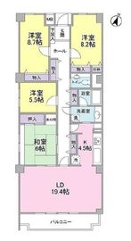 アドリーム大倉山 4階 間取り図
