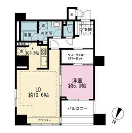 ルネ神楽坂 13階 間取り図