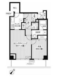 メゾン芝浦 703 間取り図