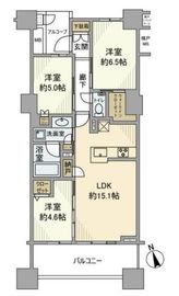 プラウドシティ日吉レジデンスⅠ 8階 間取り図
