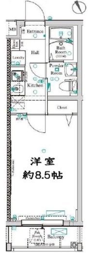 アンベリール吉祥寺イースト 4階 間取り図