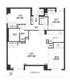 グランブリエ横濱山下公園 9階 間取り図