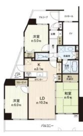 ジェイシティ西日暮里 6階 間取り図