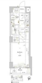 ルクレ高円寺アジールコート 406 間取り図