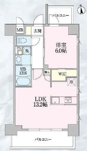 テラベージュ高円寺 203 間取り図