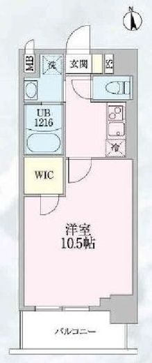 テラベージュ高円寺 502 間取り図