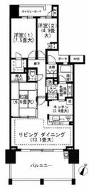 ドレッセ青葉台 5階 間取り図