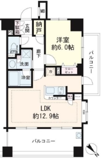 日神パレステージ板橋滝野川 4階 間取り図