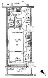 グローリオタワー横浜元町 4階 間取り図