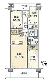 プラウド宮前平 2階 間取り図