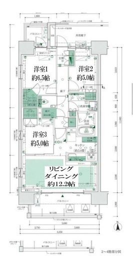 ザ・パークハウス亀有 4階 間取り図