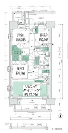 ザ・パークハウス亀有 4階 間取り図