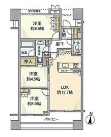 D'グラフォート西台 8階 間取り図