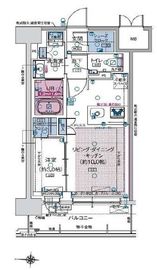 ソルティア武蔵小杉 3階 間取り図