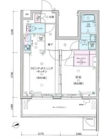ジェノヴィア桜上水スカイガーデン 504 間取り図