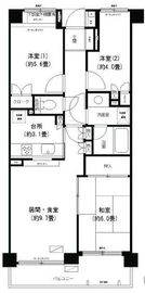 武蔵小杉西パーク・ホームズ 5階 間取り図