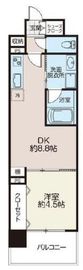 MOMON RESIDENCE 六本木 2階 間取り図