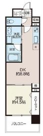 MOMON RESIDENCE 六本木 8階 間取り図